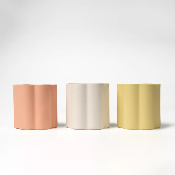 Pemegang lilin keramik seni sarung